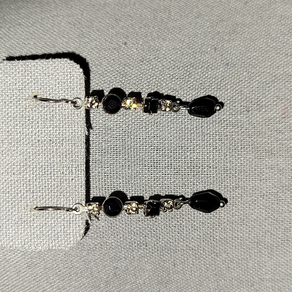 Black Drop Earrings